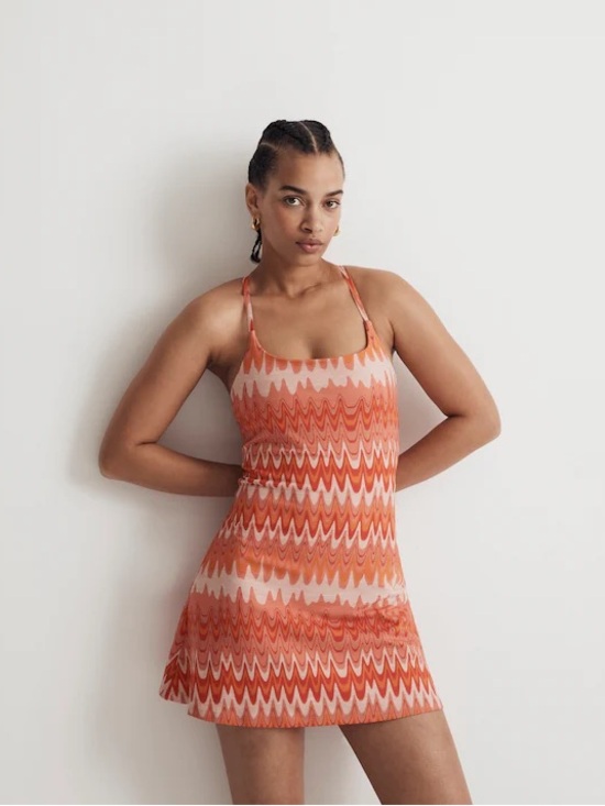 Outdoor Voices Dresses & Skirts - Outdoor Voices TechSweat Move Free Dress Womens S Orange Grapefruit Helios